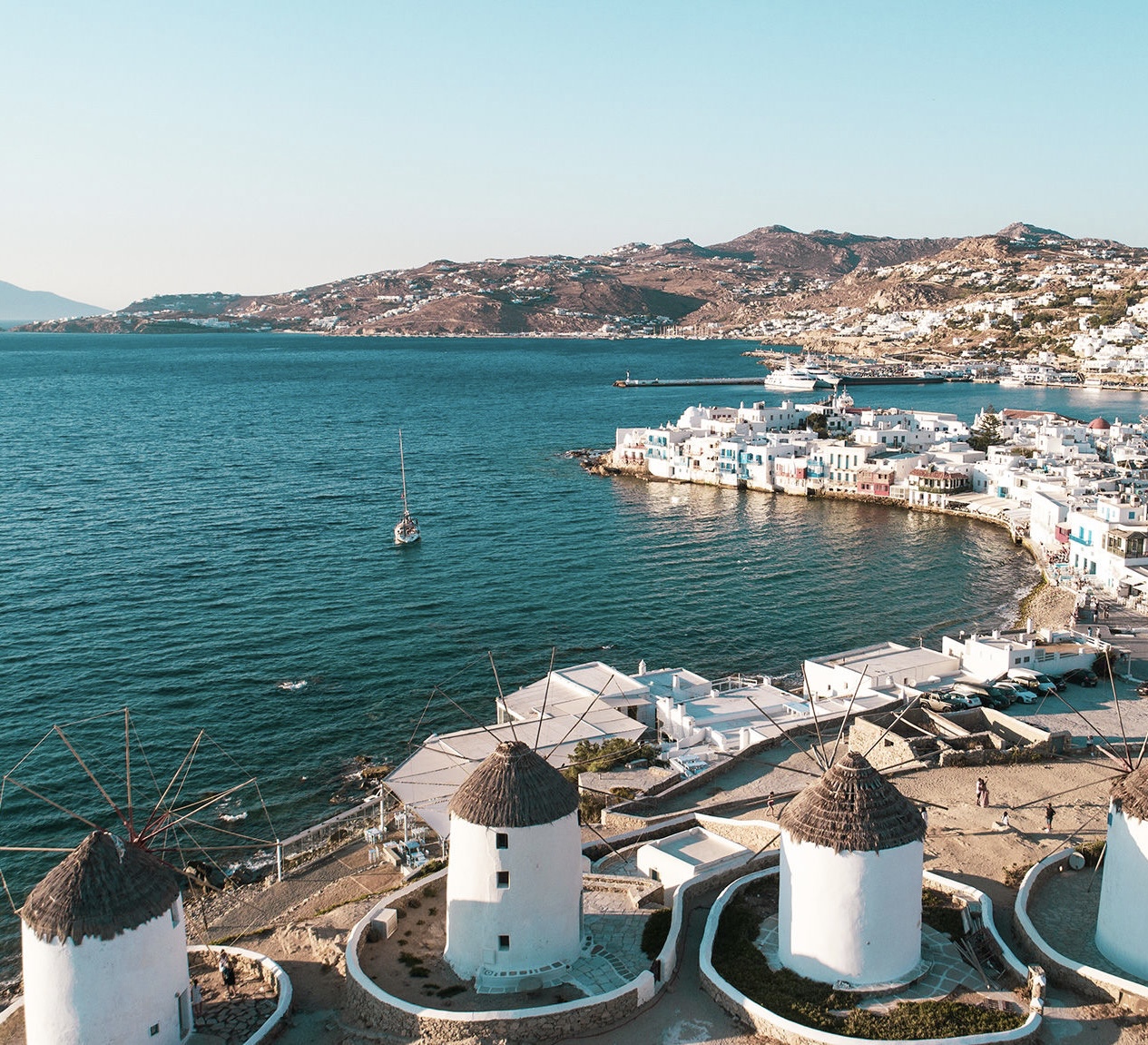 Admirer l'architecture typique des Cyclades à Mykonos
